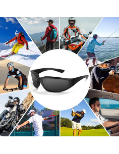 Gafas de Motocicleta Jeemeele 2 Pares Polarizadas UV400 2