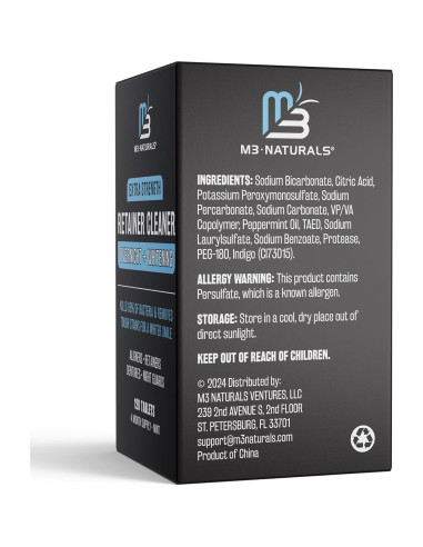 Limpiador de Retenedores Nocturno M3 Naturals 120 Tabletas