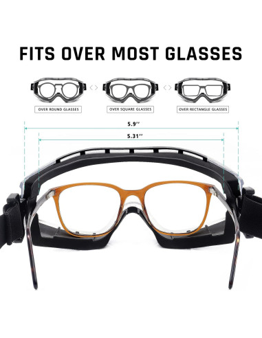 Gafas de Seguridad UKNOW Lente Clara Antiempañante