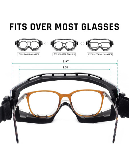 Gafas de Seguridad UKNOW Lente Clara Antiempañante