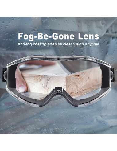 Gafas de Seguridad UKNOW Lente Clara Antiempañante