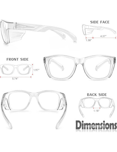 Gafas de Seguridad UKNOW - Lentes Antivaho - Protección UV