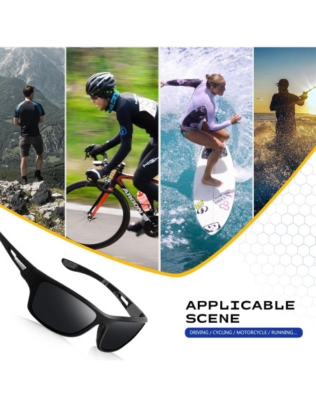 Gafas de Sol Deportivas Suoso UV400 para Hombres y Mujeres