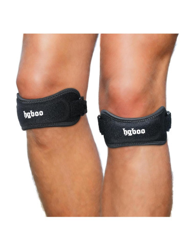 2 Correas de Rodilla Ajustables HGBOO para Tendón Patelar