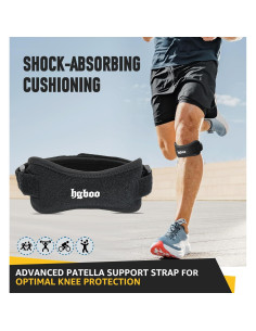 2 Correas de Rodilla Ajustables HGBOO para Tendón Patelar 2