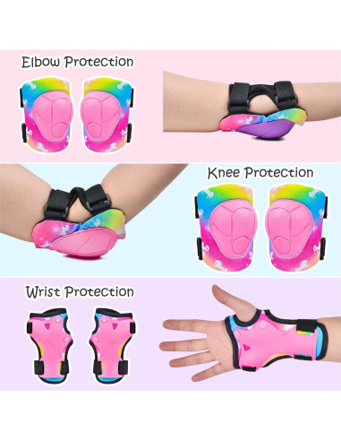 Conjunto de Protección Infantil PAMAID Unicornio Rosa 7 en 1