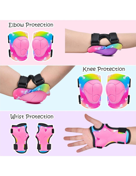 Conjunto de Protección Infantil PAMAID Unicornio Rosa 7 en 1