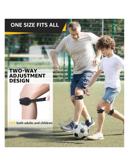 2 Correas de Rodilla Ajustables HGBOO para Tendón Patelar
