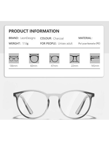 Gafas de Seguridad Antivaho LeonDesigns UV400 Negras