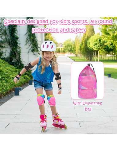 Conjunto de Protección Infantil PAMAID Unicornio Rosa 7 en 1
