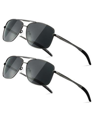 Gafas de sol polarizadas SUNGAIT para hombres con marco metal