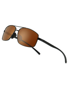 Gafas de sol polarizadas SUNGAIT marrones UV400 ultraligeras