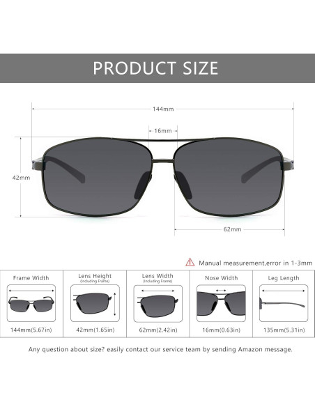 Gafas de sol polarizadas SUNGAIT 2 en 1 con protección UV400