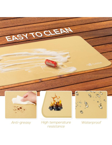 Alfombra Protectora Resistente al Fuego FLASLD 61x107 cm