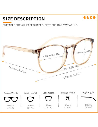 Gafas de Luz Azul IBOANN Iconic para Mujer - Protección UV400