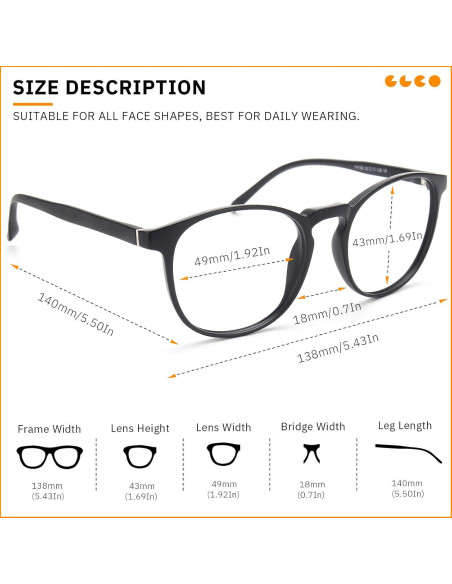 Gafas de Luz Azul IBOANN Iconic para Mujer - Protección UV400