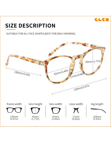 Gafas de Luz Azul IBOANN Iconic para Mujer - Protección UV400