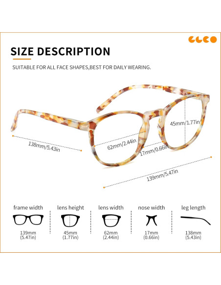 Gafas de Luz Azul IBOANN Iconic para Mujer - Protección UV400