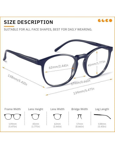 Gafas de Luz Azul IBOANN Iconic para Mujer - Protección UV400