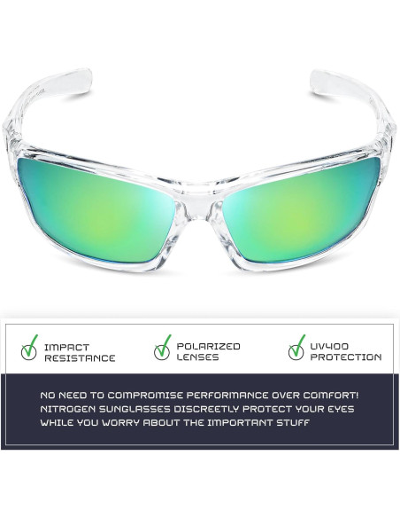 Gafas de sol deportivas Nitrogen polarizadas UV400 unisex