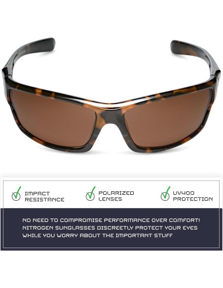 Gafas de sol deportivas Nitrogen polarizadas UV400 unisex