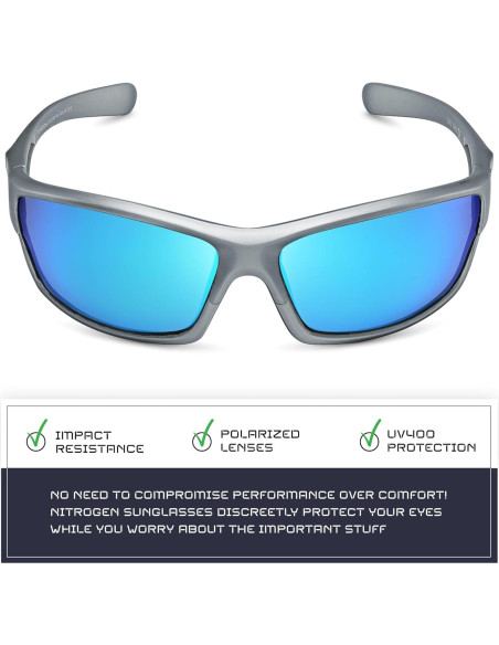 Gafas de sol deportivas Nitrogen polarizadas UV400 unisex