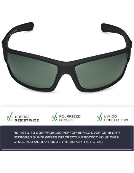 Gafas de sol deportivas Nitrogen polarizadas UV400 unisex