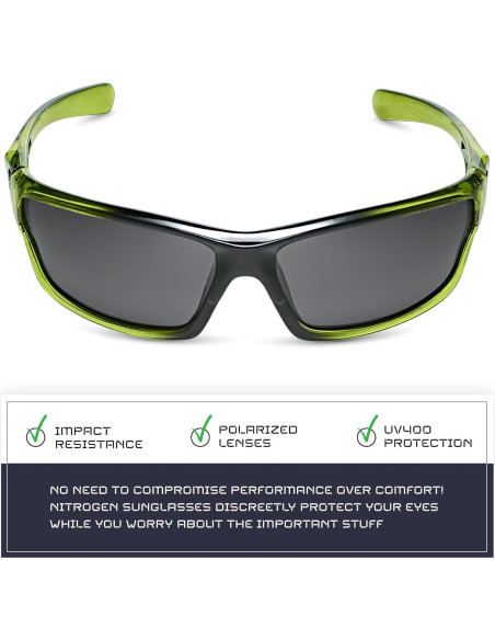 Gafas de sol deportivas Nitrogen polarizadas UV400 unisex Gafas de sol deportivas Nitrogen polarizadas UV400 unisex