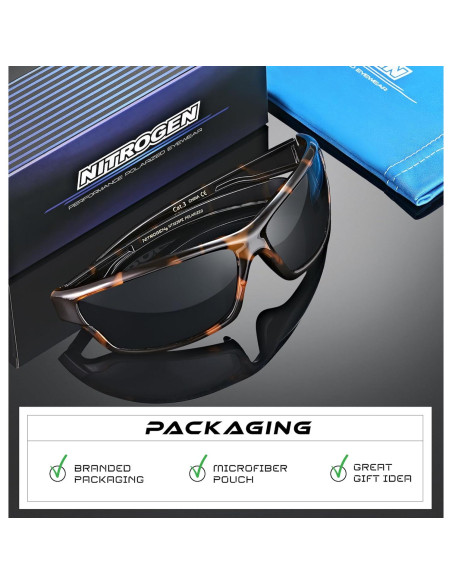 Gafas de sol deportivas Nitrogen polarizadas UV400 unisex Gafas de sol deportivas Nitrogen polarizadas UV400 unisex