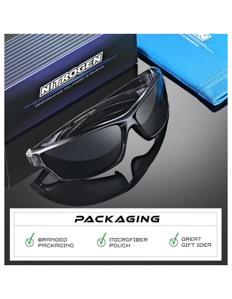 Gafas de sol deportivas Nitrogen polarizadas UV400 unisex Gafas de sol deportivas Nitrogen polarizadas UV400 unisex