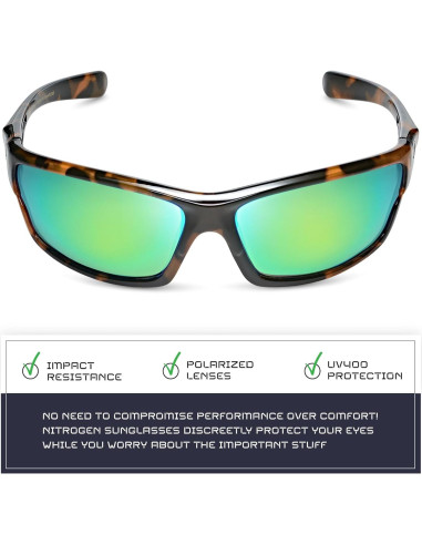 Gafas de sol deportivas Nitrogen polarizadas UV400 unisex