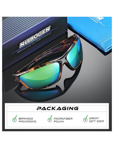 Gafas de sol deportivas Nitrogen polarizadas UV400 unisex Gafas de sol deportivas Nitrogen polarizadas UV400 unisex