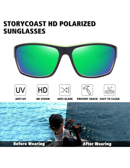 Gafas de sol STORYCOAST polarizadas 3 en 1 para deportes Gafas de sol STORYCOAST polarizadas 3 en 1 para deportes