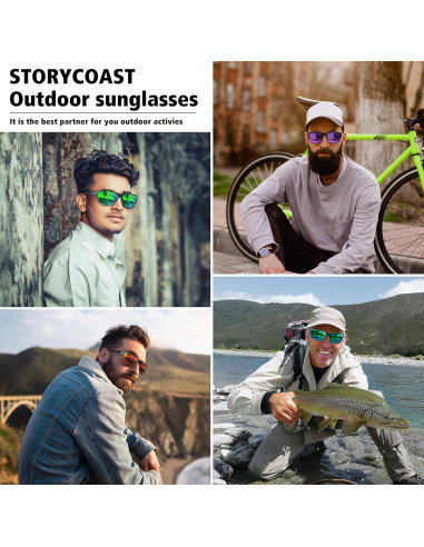 Gafas de sol STORYCOAST polarizadas 3 en 1 para deportes