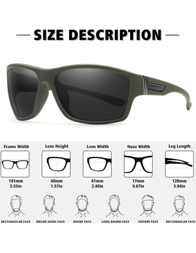 Gafas de sol STORYCOAST polarizadas para ciclismo y deportes