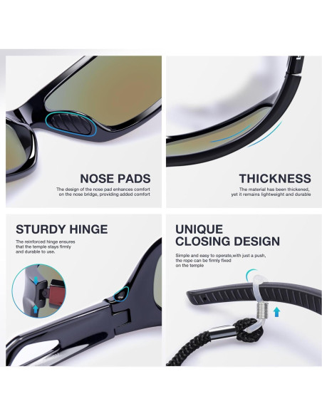 Gafas de Sol RIVBOS RB831 Polarizadas para Deportes