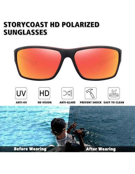 Gafas de sol polarizadas STORYCOAST 3 en 1 para deportes