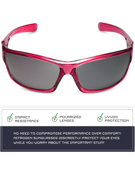 Gafas de sol deportivas Nitrogen polarizadas UV400 unisex Gafas de sol deportivas Nitrogen polarizadas UV400 unisex