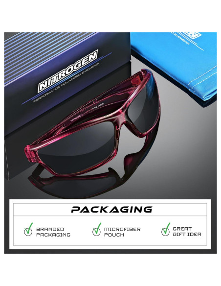 Gafas de sol deportivas Nitrogen polarizadas UV400 unisex Gafas de sol deportivas Nitrogen polarizadas UV400 unisex