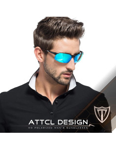 Gafas de sol polarizadas ATTCL - Marco ligero UV400 para hombres 2