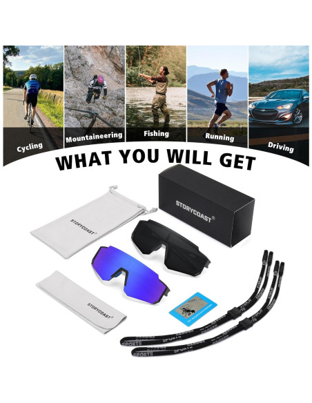 Gafas de sol polarizadas STORYCOAST UV400 para deportes Gafas de sol polarizadas STORYCOAST UV400 para deportes