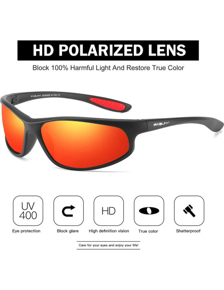 Gafas de sol deportivas FAGUMA polarizadas UV400 para hombres