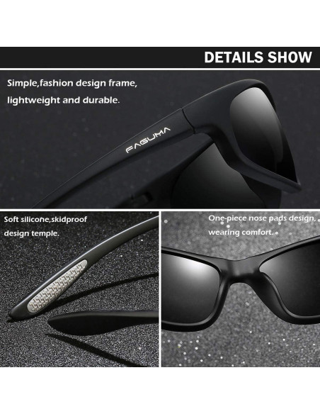 Gafas de sol deportivas FAGUMA polarizadas UV400 para hombres