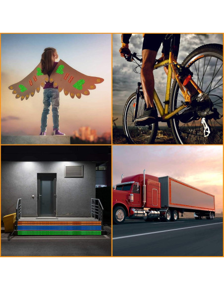 Cinta Adhesiva Reflectante Zonon, 6 Rollos 1 cm x 48 m, 6 Colores