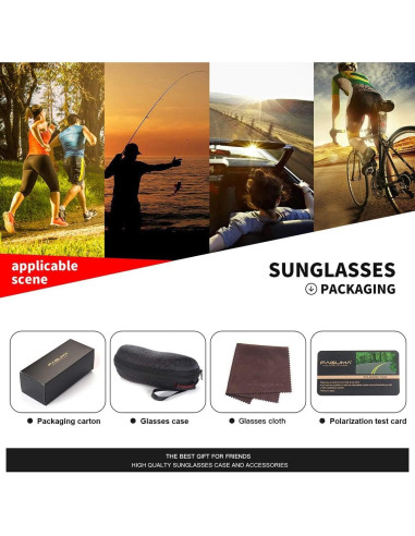 Gafas de sol deportivas FAGUMA polarizadas UV400 para hombres