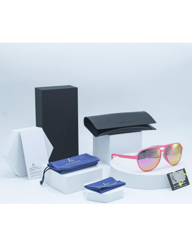 Gafas de Sol Vintage Polarizadas Lasiyanor UV400 Rosa