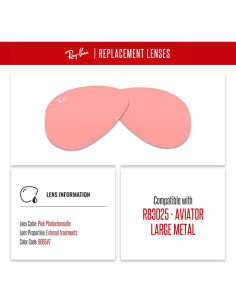 Lentes Ray-Ban RB3025 55mm Rosa Fotochromático + Kit Cuidado 2