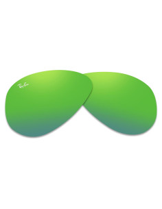 Lentes Ray-Ban Aviator RB3025 Verde Espejo Gris 58mm