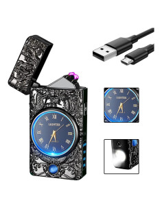 Encendedor Eléctrico de Plasma SKRFIRE Dragón Negro - USB