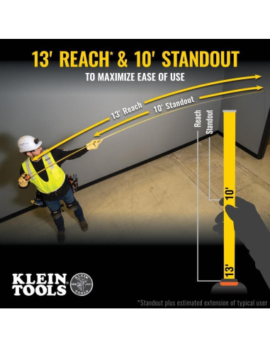 Cinta Métrica Klein Tools 9516 Doble Gancho 4.9m Nylon